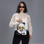 Terrifier Exclusive Art the Clown Glow Cosplay Mini Backpack LFlifestyle1 view 2